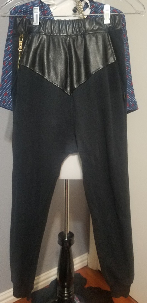 Akademiks 23" Inseam Pocket Pleather Lounge Pants